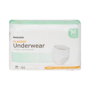Absorbent Underwear McKesson Classic Pull On with Tear Away Seams Adult Unisex Disposable