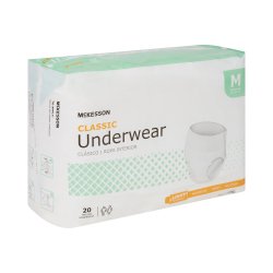 Absorbent Underwear McKesson Classic Pull On with Tear Away Seams Adult Medium Unisex Disposable Light Absorbency - Image 5
