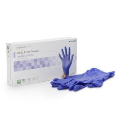 Exam Glove McKesson Confiderm® 3.0 Medium 100 per Box NonSterile Nitrile Standard Cuff Length Textured Fingertips Blue Chemo Tested / Fentanyl Tested