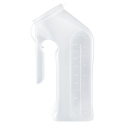 Male Urinal McKesson 1 Quart / 1000 mL With Closure Single Patient Use - Image 3