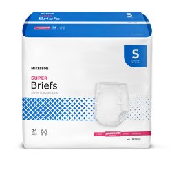 Incontinence Brief McKesson Adult Small Unisex Disposable Moderate Absorbency