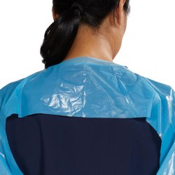 Protective Procedure Gown McKesson One Size Fits Most Blue NonSterile Not Rated Disposable - Image 3