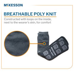 Slipper Socks McKesson Unisex Adult 2X-Large Double Tread Single Patient Use Gray - Image 5