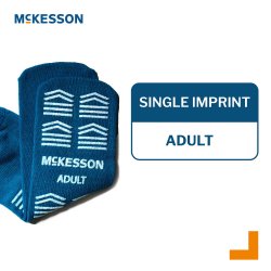 Slipper Socks McKesson Unisex Adult Large Single Tread Single Patient Use Teal - Image 4