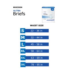 Incontinence Brief McKesson Ultra Bariatric Adult 3X-Large Unisex Disposable Heavy Absorbency - Image 5