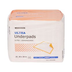 Disposable Underpad McKesson Ultra 30 X 30 Inch Fluff / Polymer Heavy Absorbency - Image 3