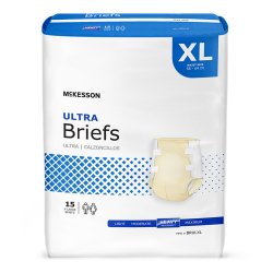 Incontinence Brief McKesson Ultra Adult X-Large Unisex Disposable Heavy Absorbency