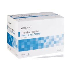 Transfer Pipette McKesson 7.5 mL 0.5 to 3 mL Graduation Increments NonSterile