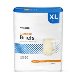 Incontinence Brief McKesson Classic Adult X-Large Unisex Disposable Light Absorbency